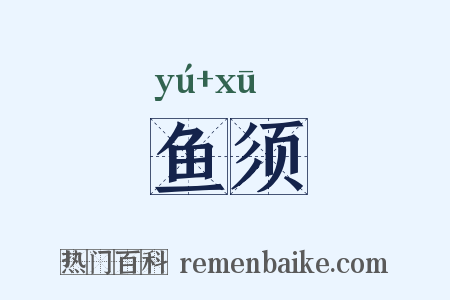 鱼须是什么意思的图片